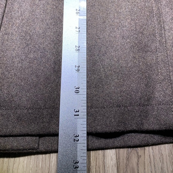 Wool Peacoat Brown Jacket - Picture 7 of 7